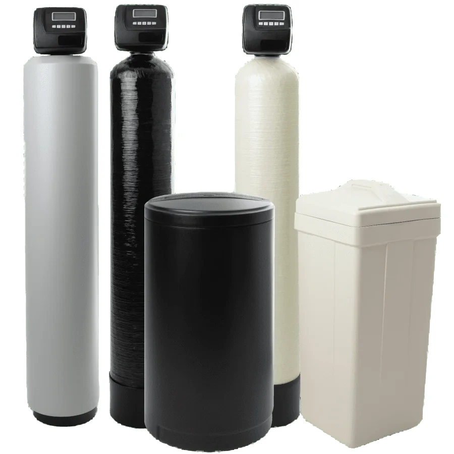 Variedad de suavizadores y tanques de filtración de agua